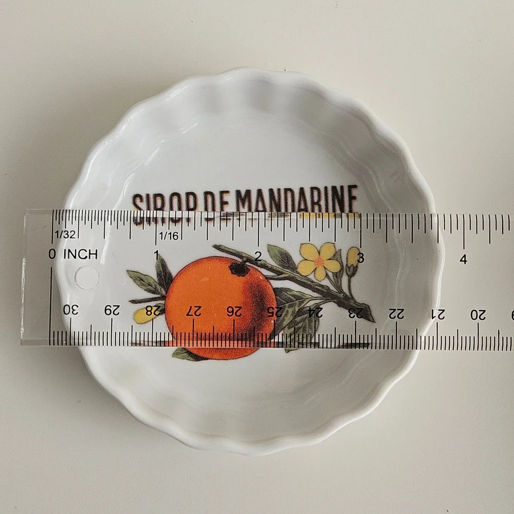 Williams-Sonoma Tart Dish‎ Rosanna Sirop de Mandarine White Made in Italy 3.75in